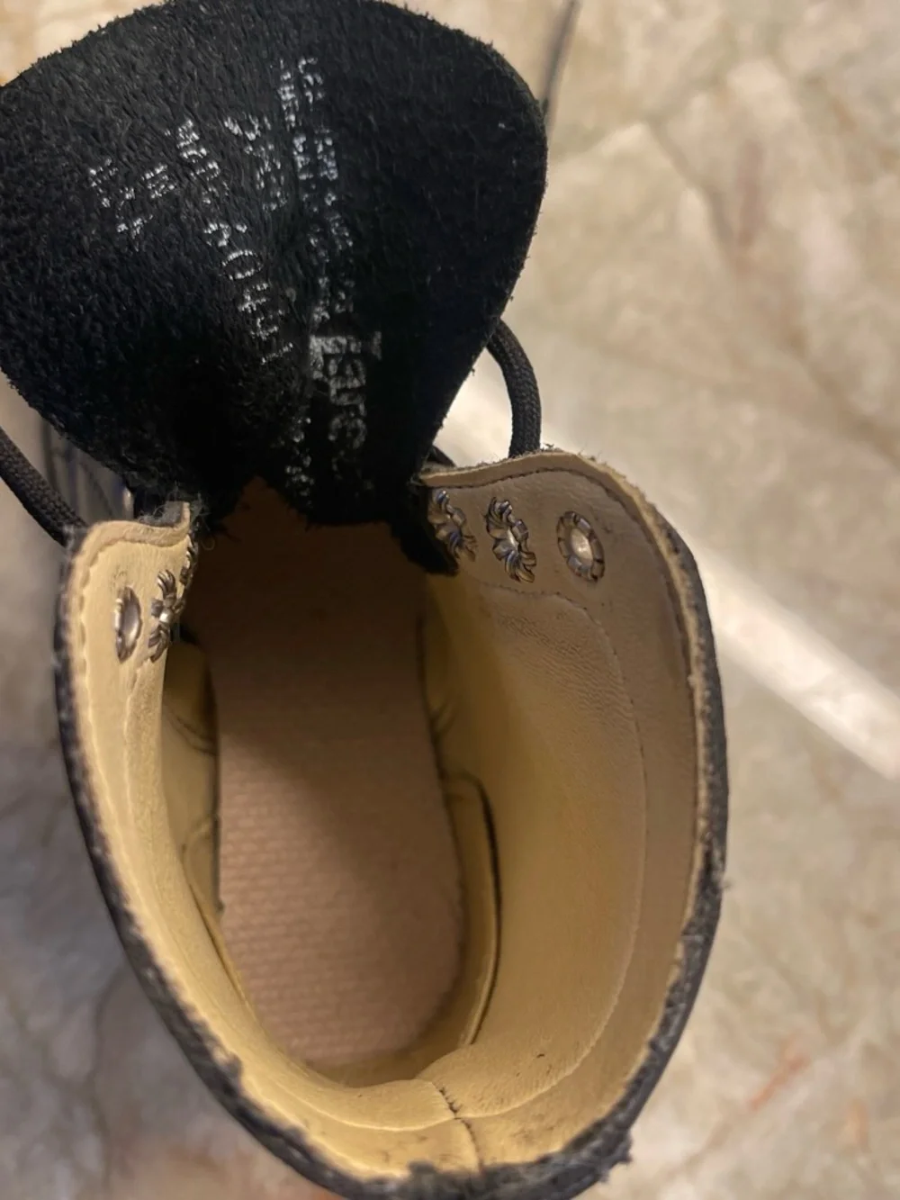 Laredo Black Kids Leather Lace-Up Boots